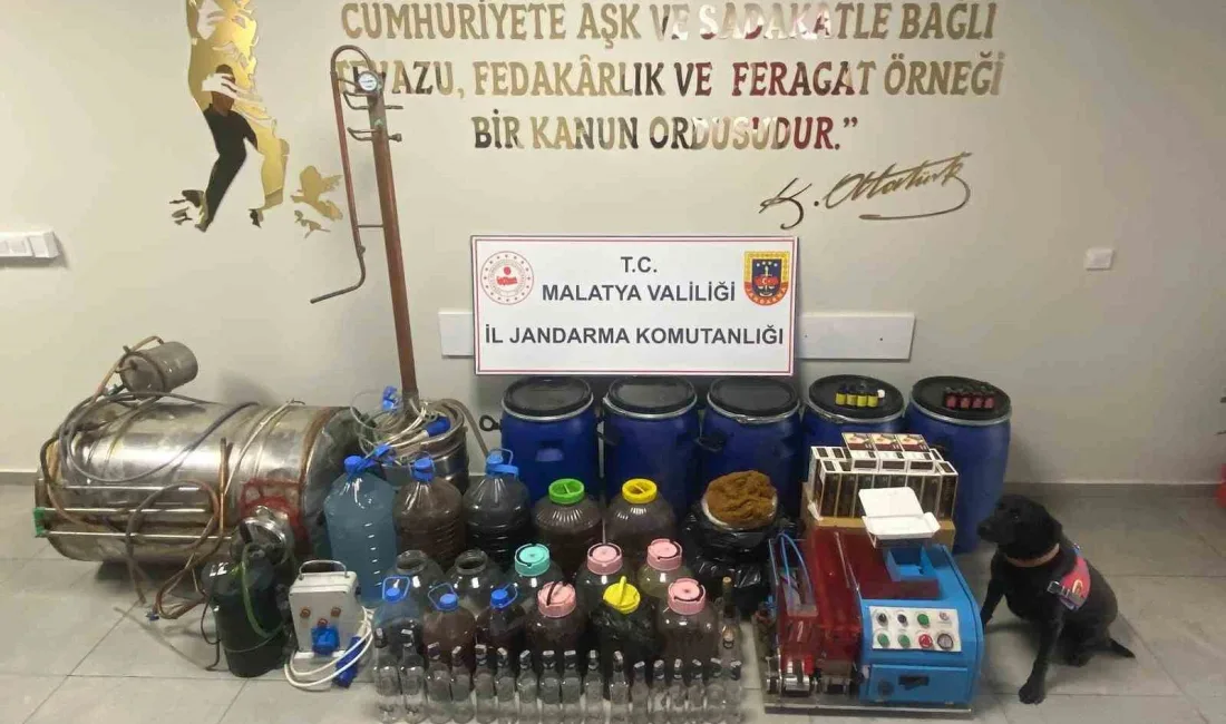 MALATYA’DA SAHTE ALKOL OPERASYONU: