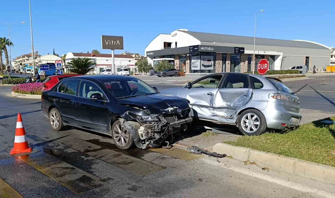 ANTALYA’DA KAVŞAK SİSTEMİNDE ÇARPIŞAN