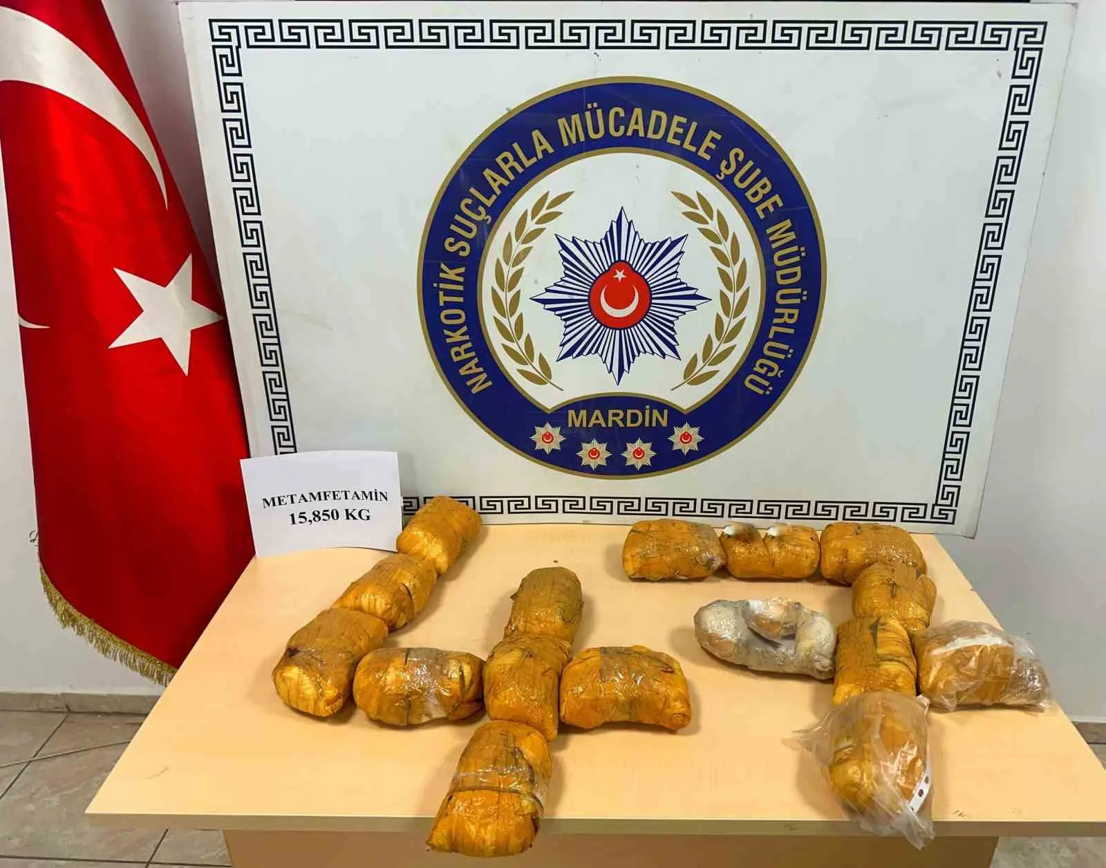 Mardin’de bir araçta 15 kilo 850 gram uyuşturucu madde bulundu