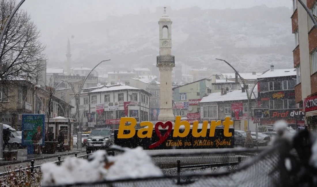 METEOROLOJİDEN BAYBURT İÇİN KAR