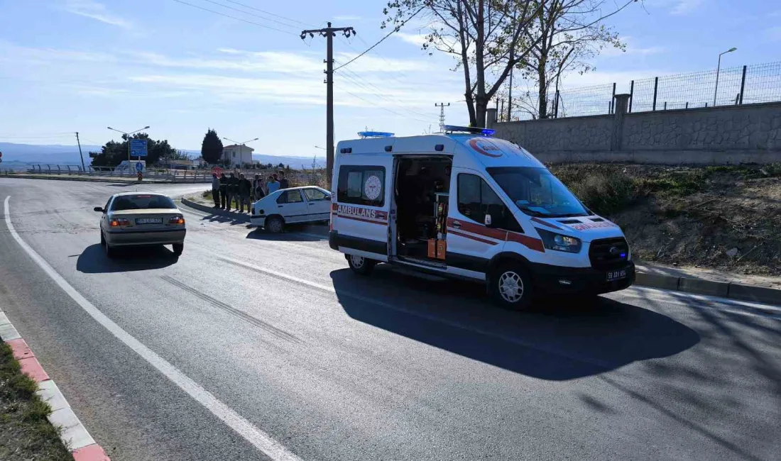 TEKİRDAĞ'IN MALKARA İLÇESİNDE MEYDANA GELEN TRAFİK KAZASINDA BİR KADIN YARALANDI