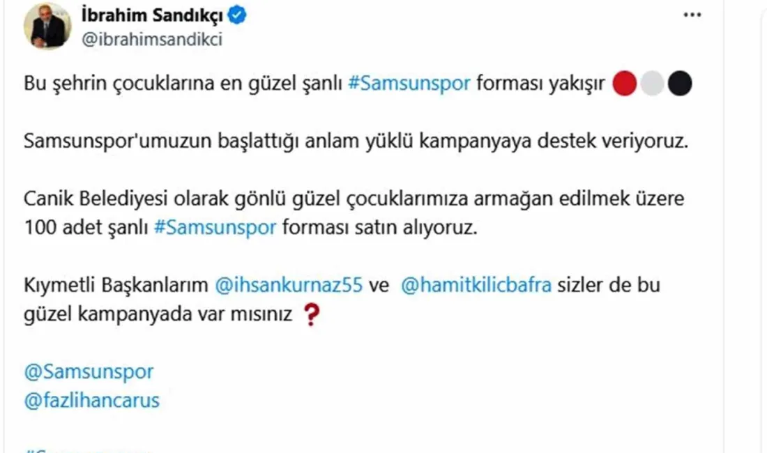 SAMSUNSPOR’UN BAŞLATTIĞI FORMA KAMPANYASI,