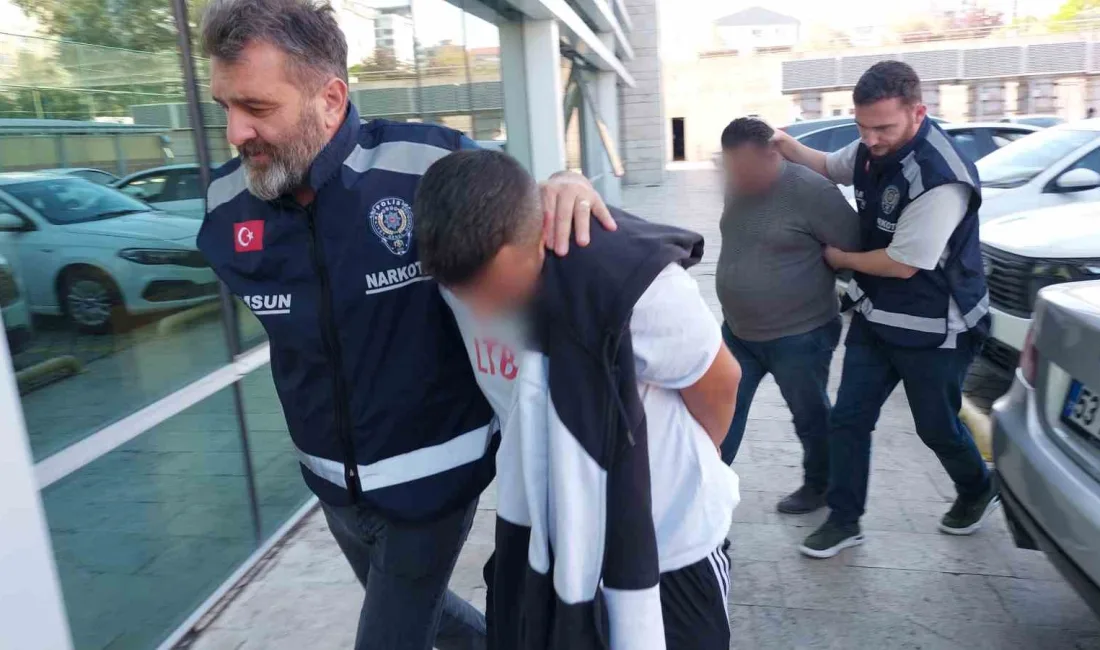 SAMSUN'DA ARACINDA YAPILAN ARAMADA