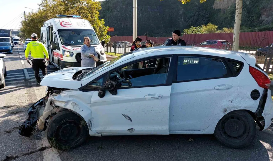 SAMSUN'DA MEYDANA GELEN TRAFİK