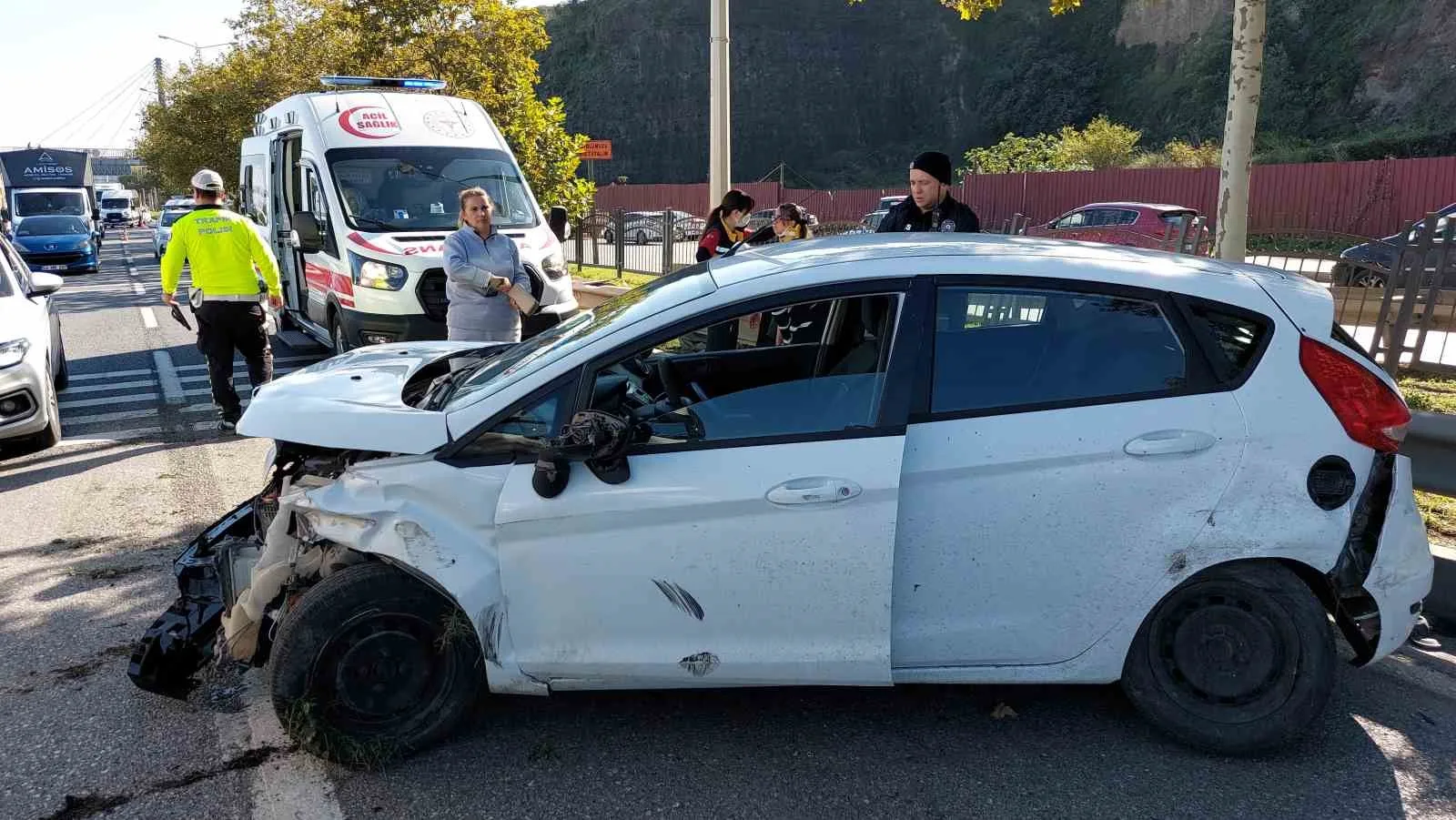 Samsun’da trafik kazası: 3 yaralı