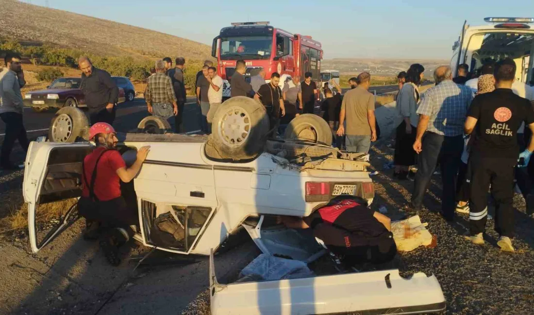 ŞANLIURFA’DA KONTROLDEN ÇIKARAK DEVRİLEN