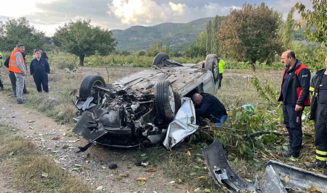 AMASYA’DA YOLDA KONTROLDEN ÇIKARAK