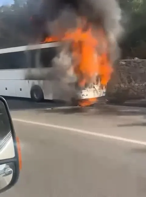 BURSA’DA YOLCU OTOBÜSÜ SEYİR