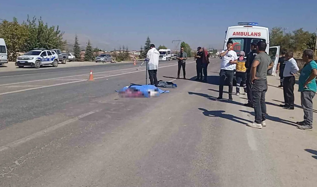 ADIYAMAN'IN GÖLBAŞI İLÇESİNDE YOLUN