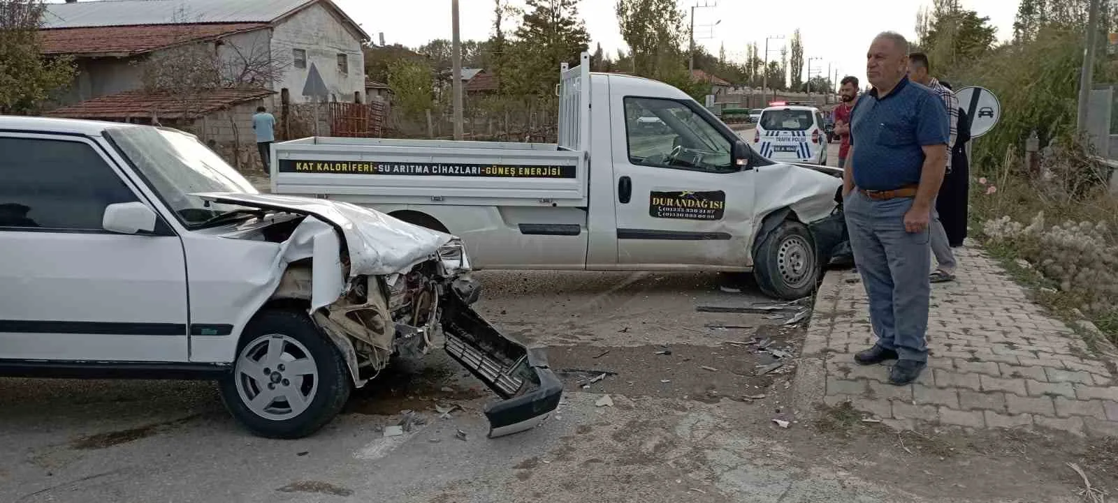 Tokat’ta kamyonetle otomobil kafa kafaya çarpıştı: 1 ölü