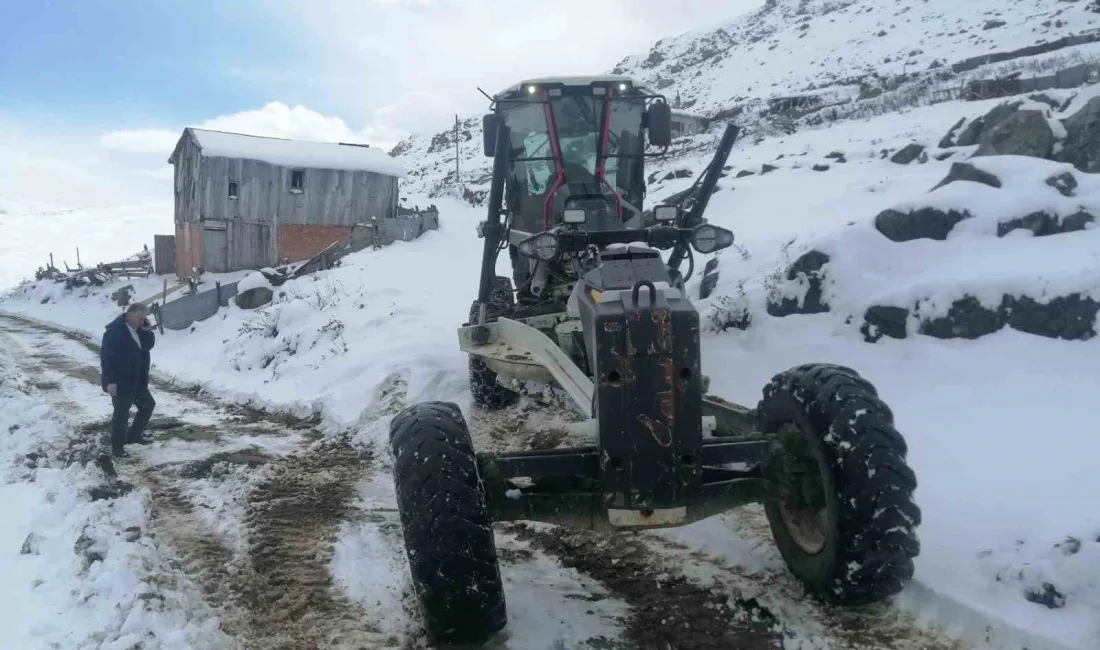 TRABZON'UN YÜKSEK KESİMLERİNDE KAR