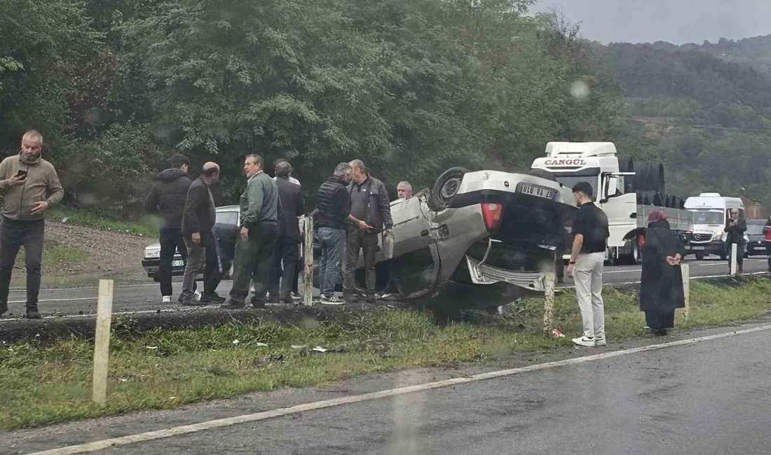 ZONGULDAK’TA ISLAK ZEMİN KAZAYA