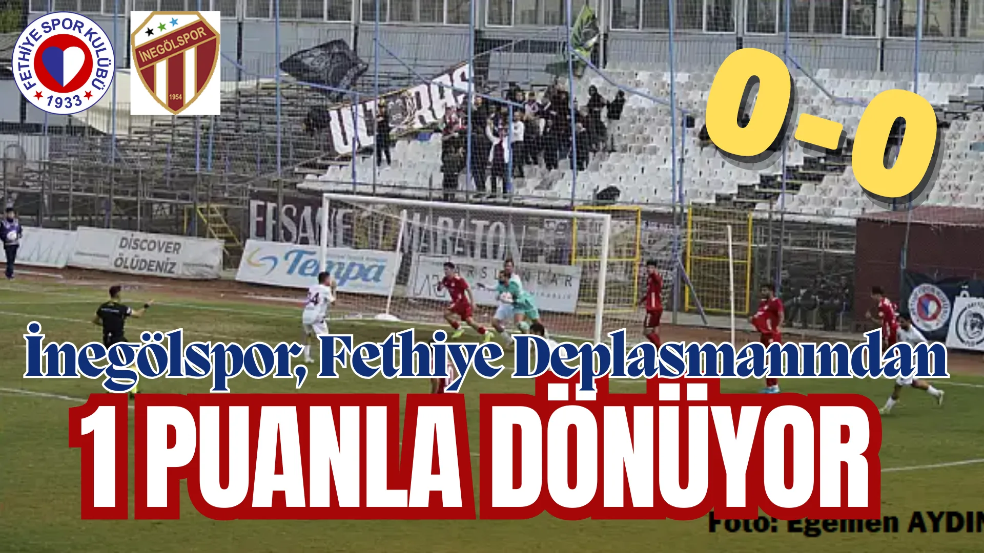 Fethiyespor – İnegölspor: 0-0