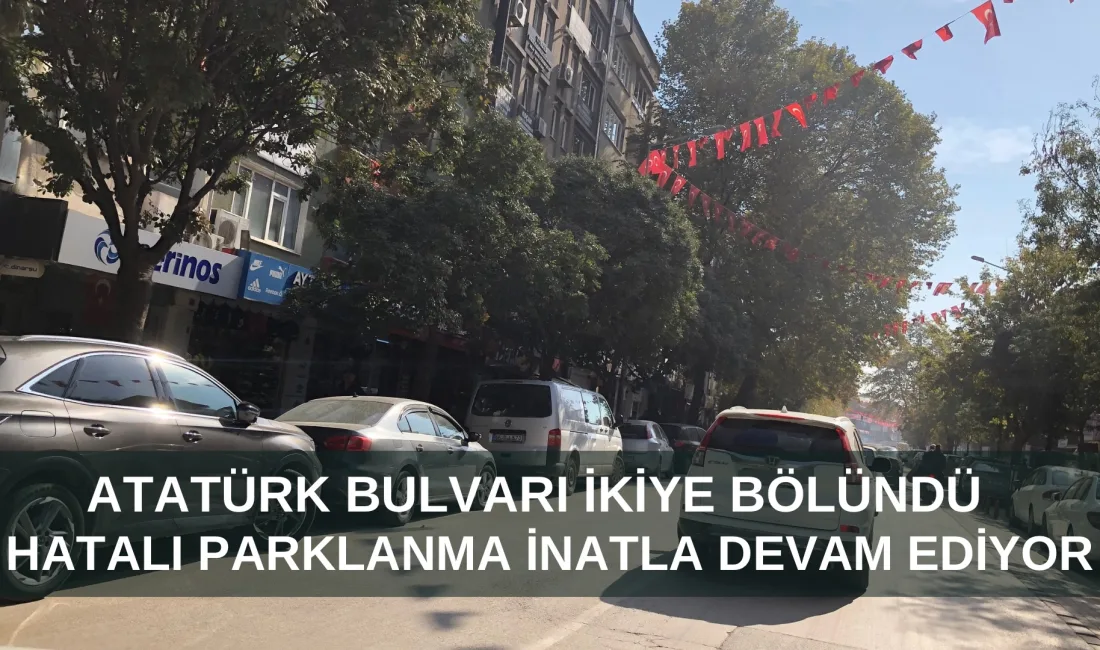 İnegöl ilçesi Atatürk Bulvarı’nda