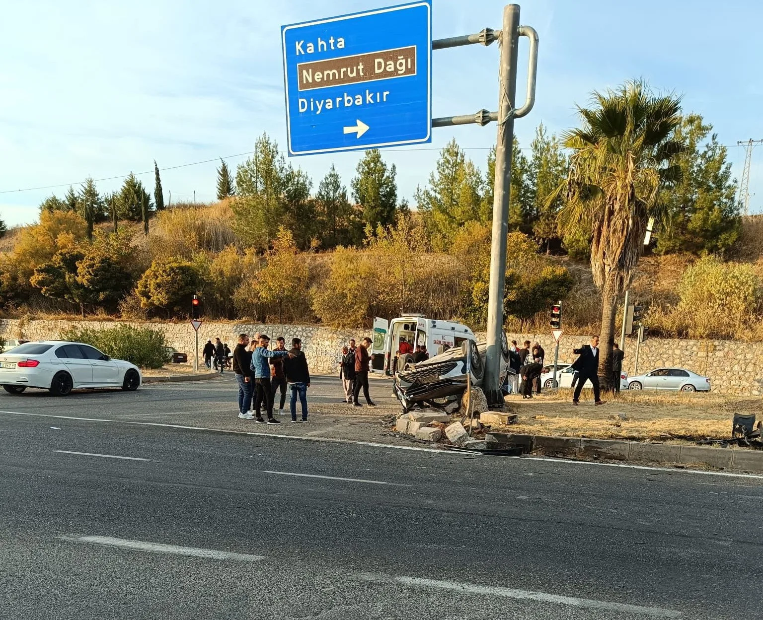 Adıyaman’da otomobiller çarpıştı: 7 yaralı