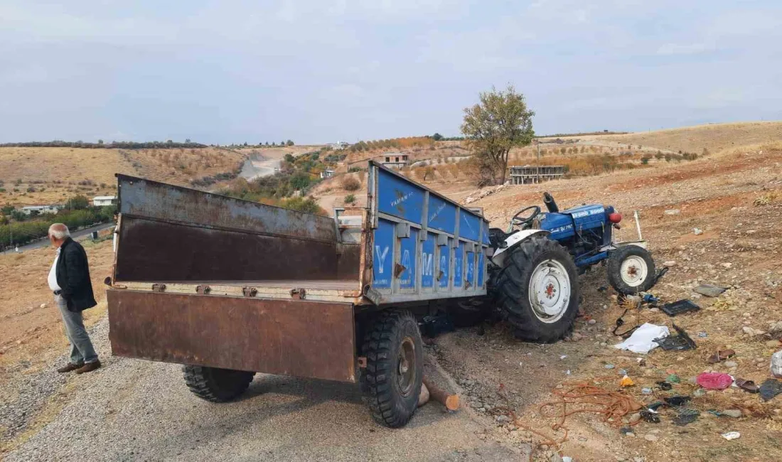 ADIYAMAN’DA TRAKTÖR DEVRİLDİ: 1