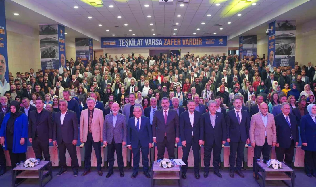 AK PARTİ TALAS 8. OLAĞAN KONGRESİ’NDE MEVCUT BAŞKAN MUSTAFA KİRAZ,