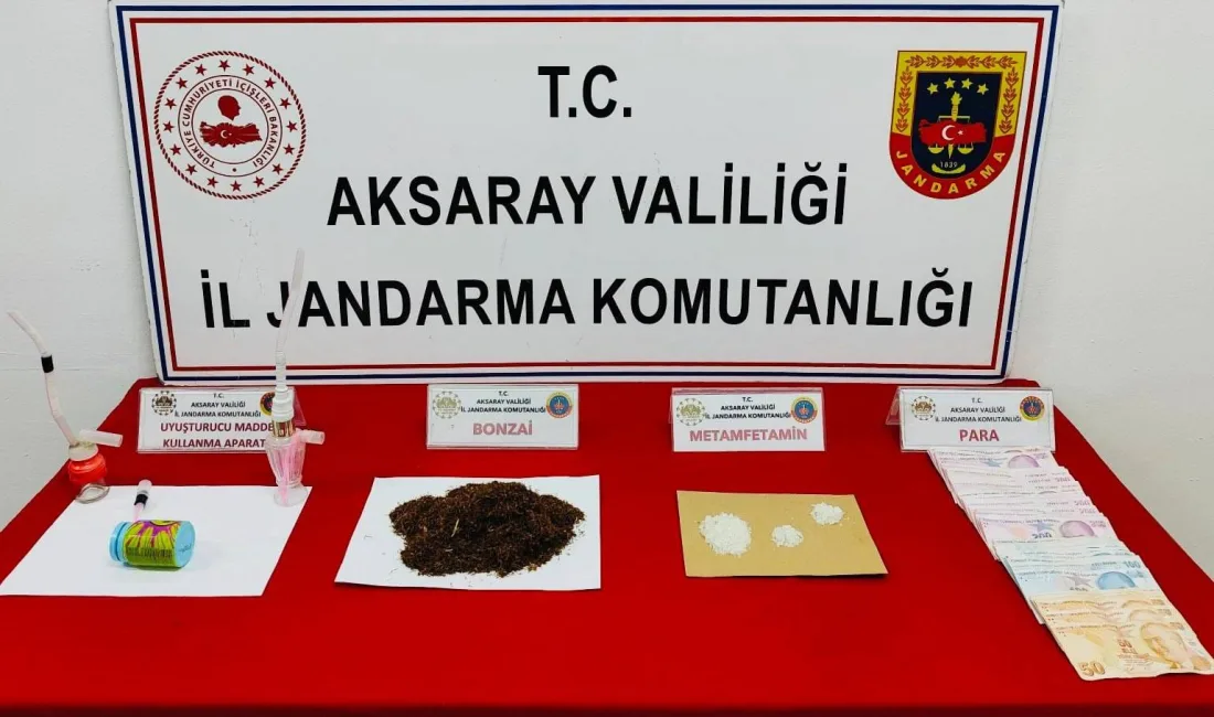 AKSARAY’DA JANDARMA EKİPLERİNİN UYUŞTURUCU