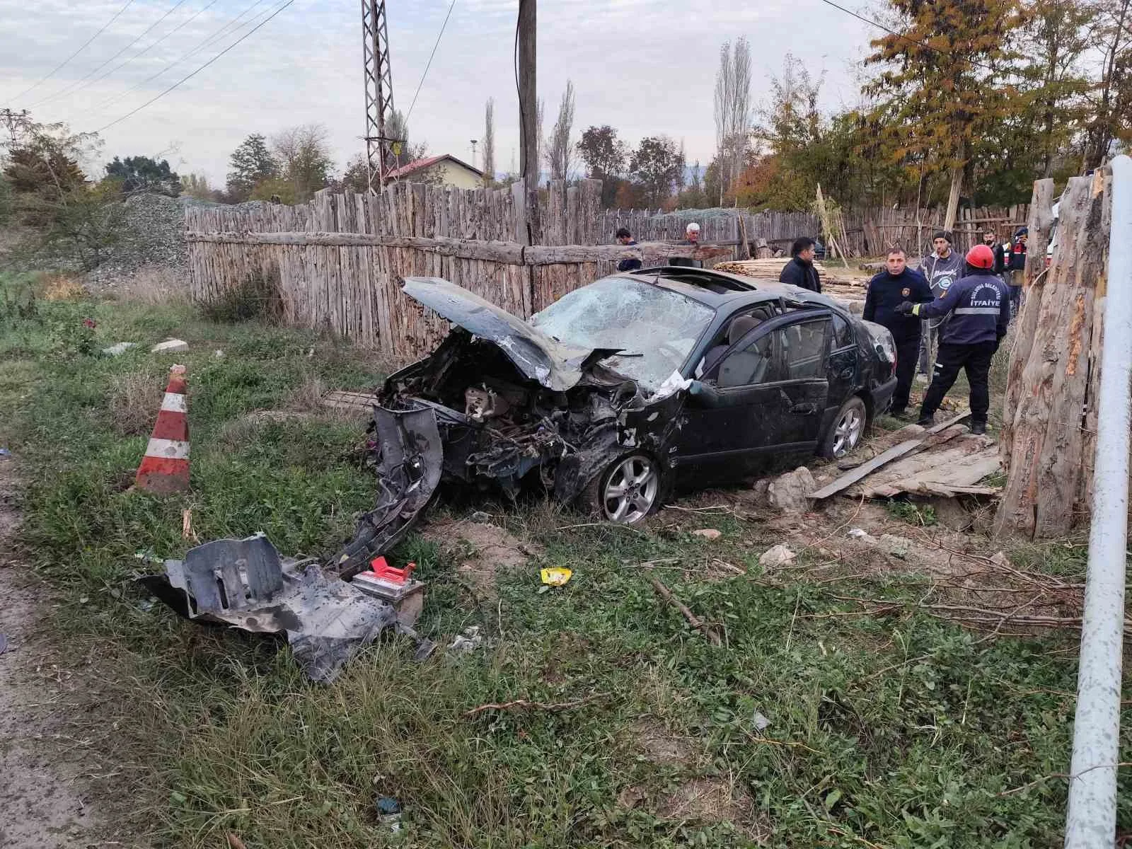 Amasya’da otomobil takla attı: 4 yaralı