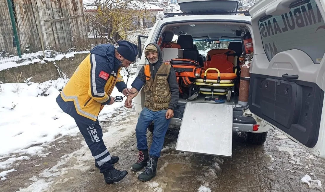 AMASYA'DA YOĞUN KAR YAĞIŞI