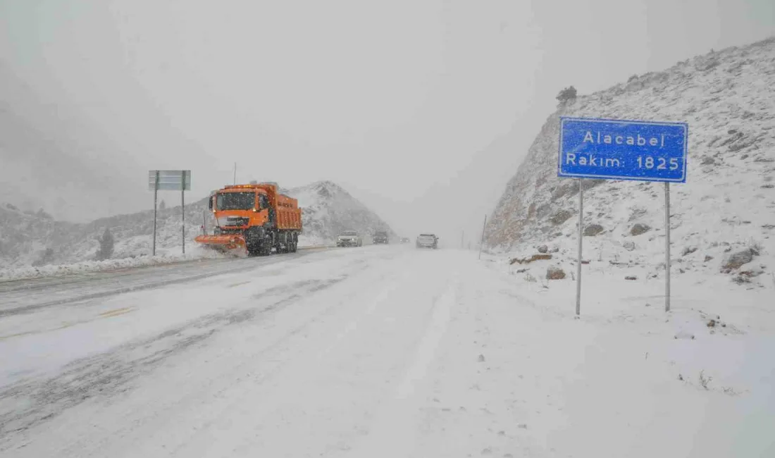 ANTALYA-KONYA KARAYOLUNDA ULAŞIM NORMALE