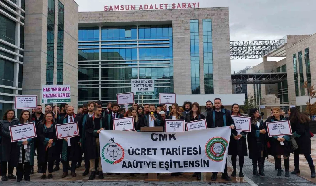 SAMSUN'DA AVUKATLAR CMK ÜCRETLERİNİN