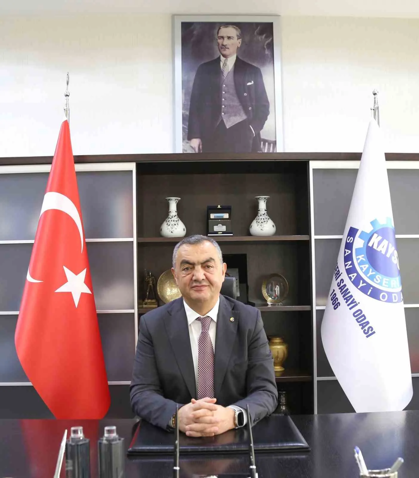 KAYSERİ SANAYİ ODASI (KAYSO) YÖNETİM KURULU BAŞKANI MEHMET BÜYÜKSİMİTCİ, MUSTAFA