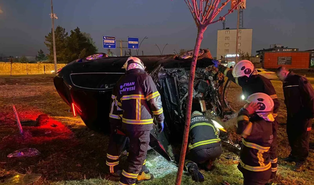 BATMAN'DA KONTROLDEN ÇIKAN OTOMOBİLİN