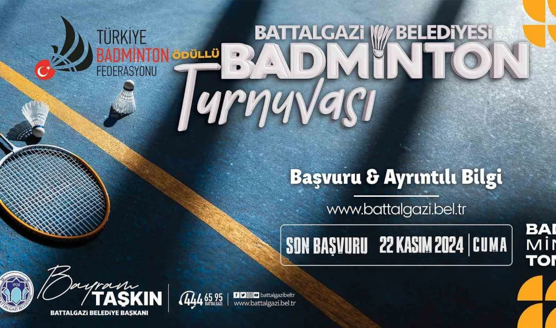 BATTALGAZİ’DE BADMİNTON HEYECANI