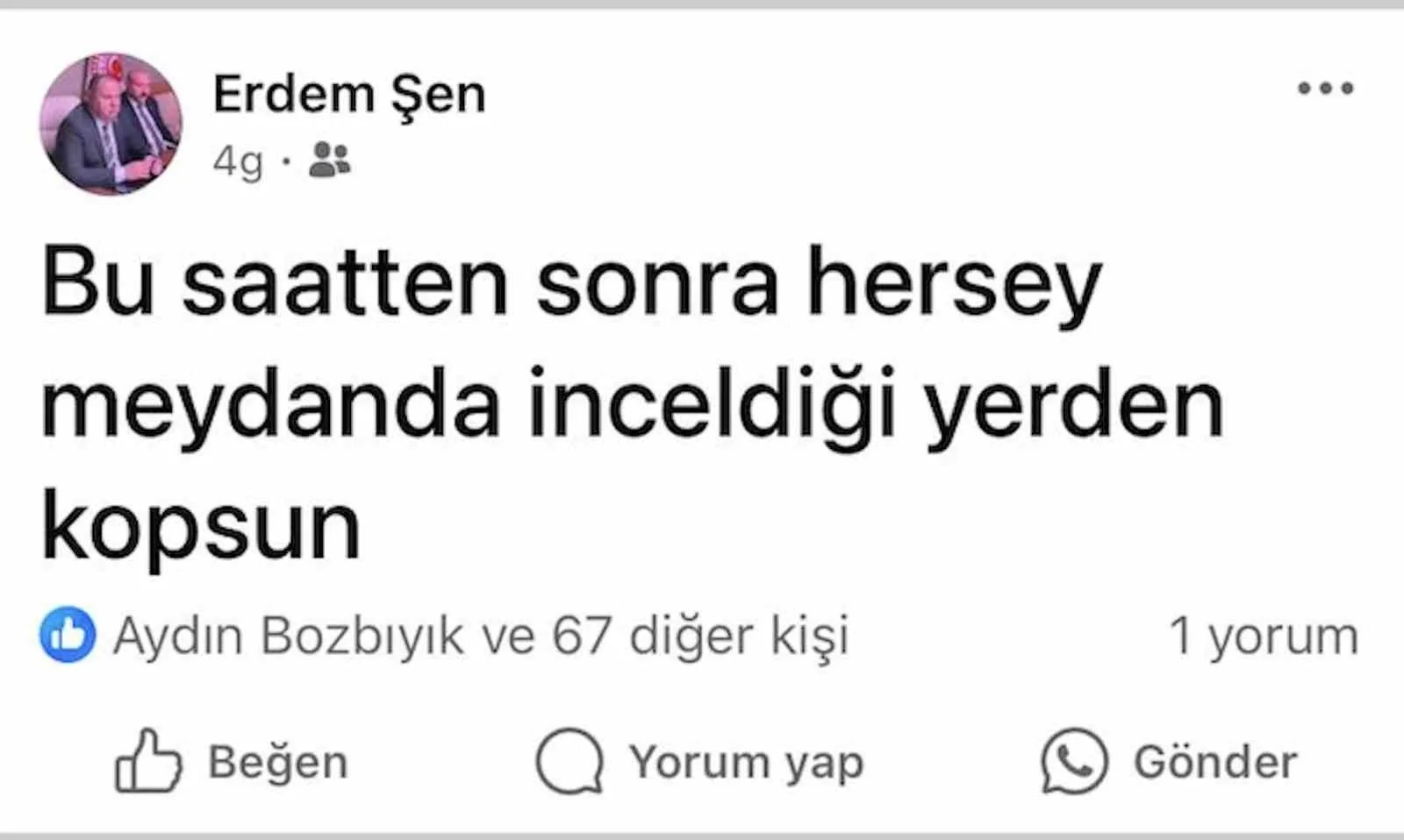 Belediye başkanı ve şoförünü öldüren katil zanlısından dikkat çeken paylaşım: “İnceldiği yerden kopsun”