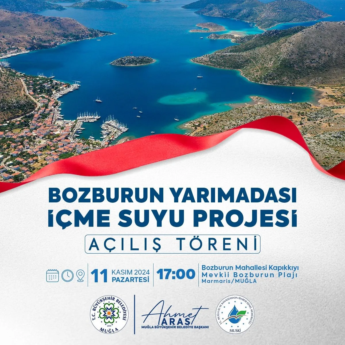 Bozburun İçme Suyu Projesi Açılış Töreni yapılacak