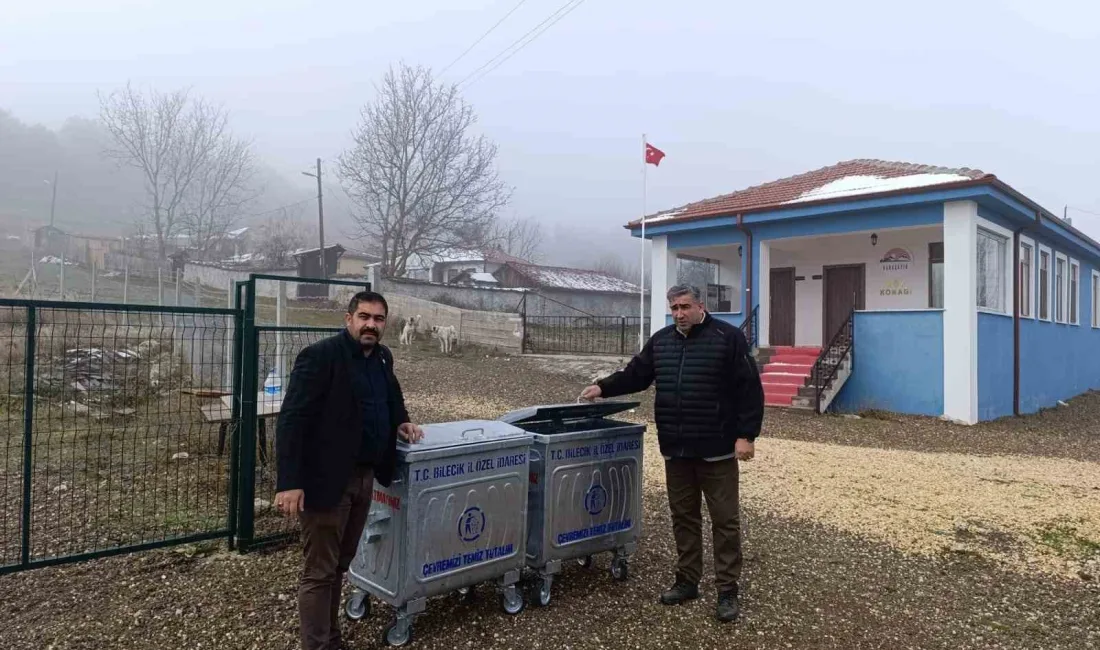 BOZÜYÜK'TE KÖYLERE ÇÖP KONTEYNERİ