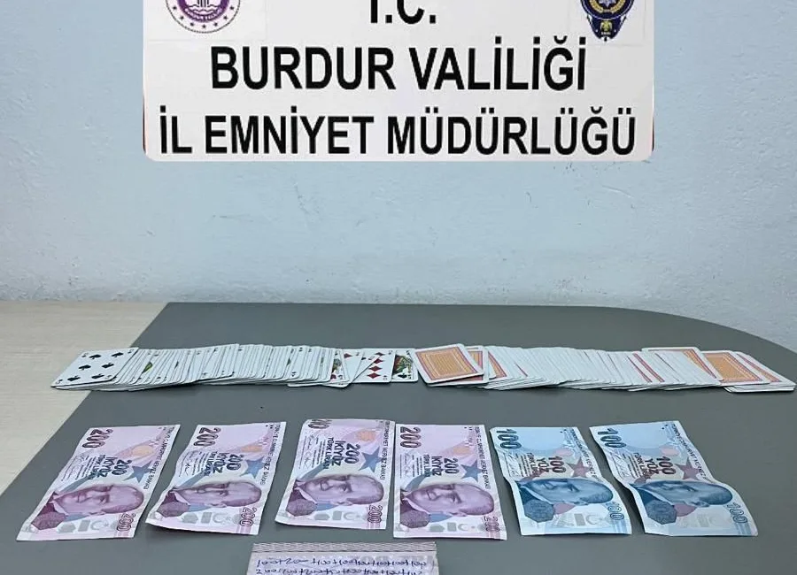 BURDUR’UN KARAMANLI İLÇESİNDE KUMAR