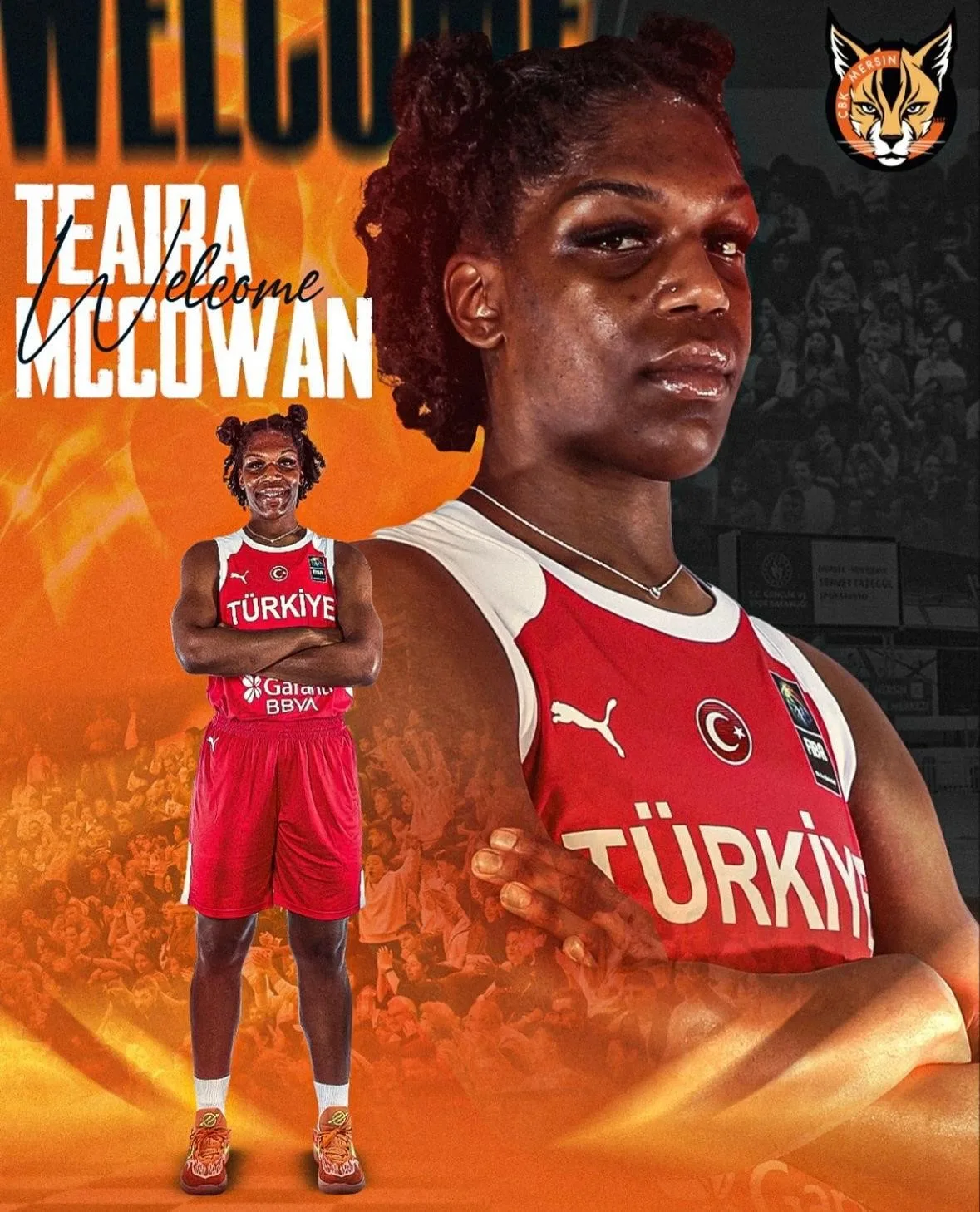 ÇBK Mersin, Teaira McCowan ile anlaştı