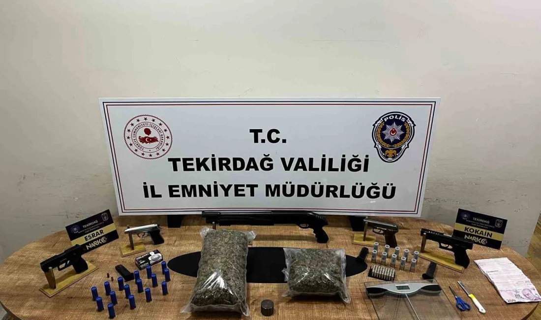 TEKİRDAĞ'IN ÇORLU İLÇESİNDE POLİSİN