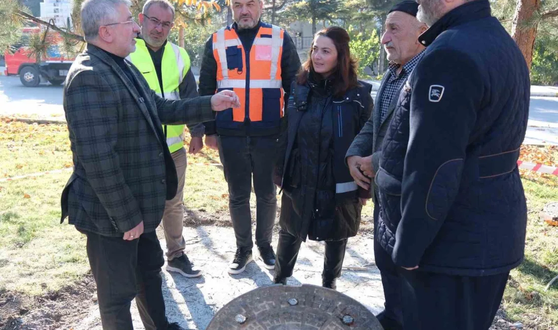 DEVAM EDEN ÇALIŞMALARI İNCELEYEN