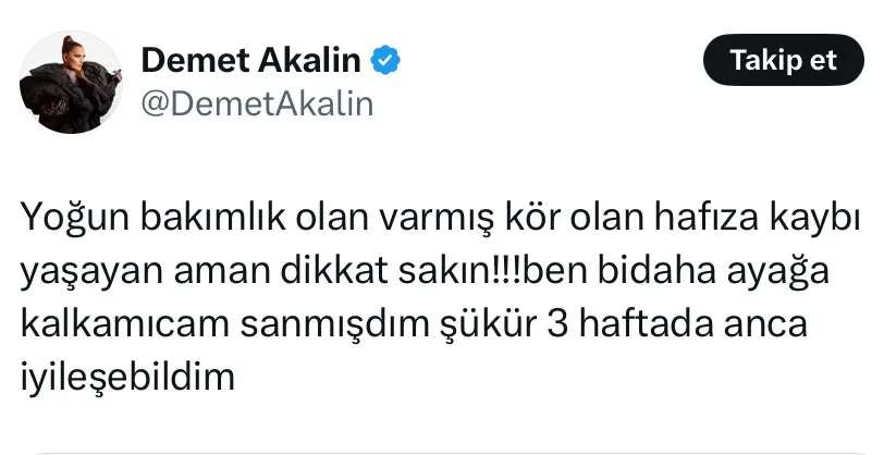 ÜNLÜ ŞARKICI DEMET AKALIN’IN