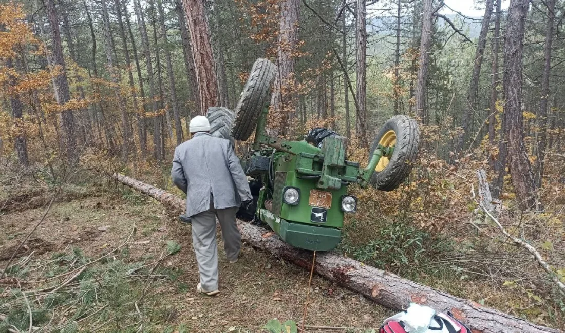 KASTAMONU'NUN DADAY İLÇESİNDE TRAKTÖRÜN