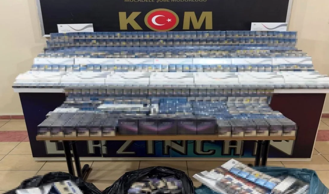 ERZİNCAN’DA 3873 PAKET KAÇAK