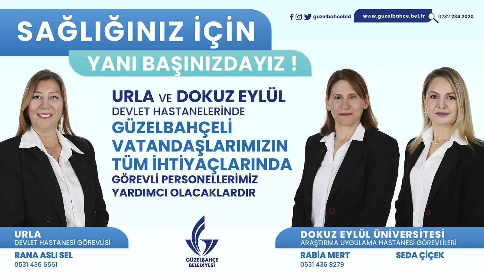 Güzelbahçe Belediyesinden hastane hizmeti