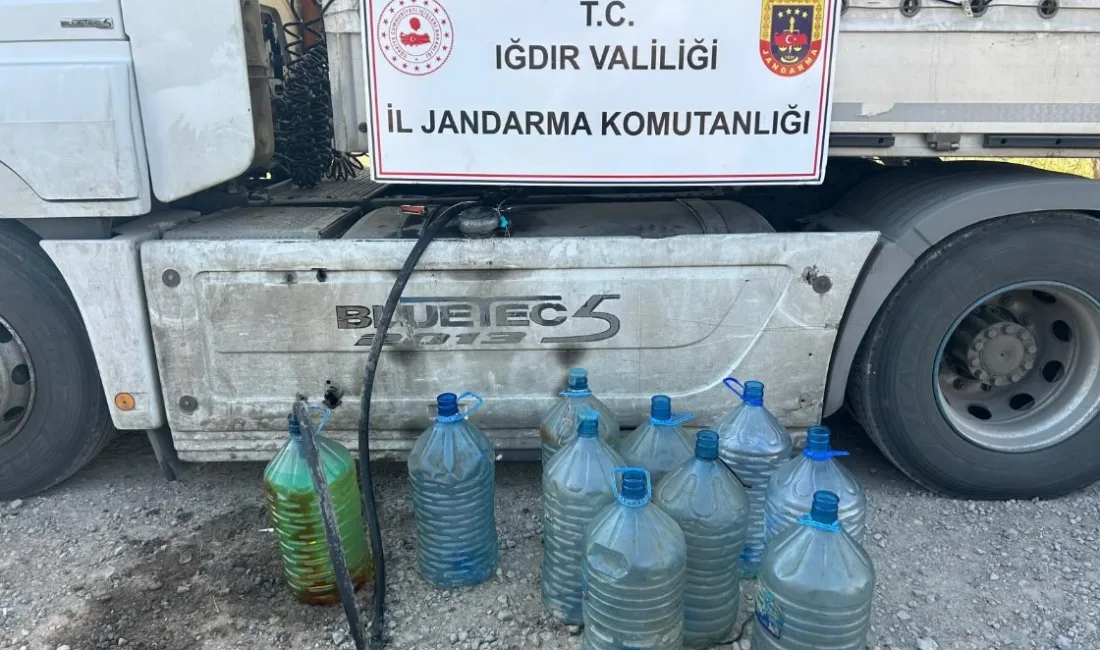 IĞDIR'DA AKARYAKIT KAÇAKÇILIĞI OPERASYONUNDA