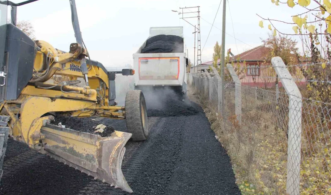 IĞDIR'DA KÖY YOLLARINDA ASFALT