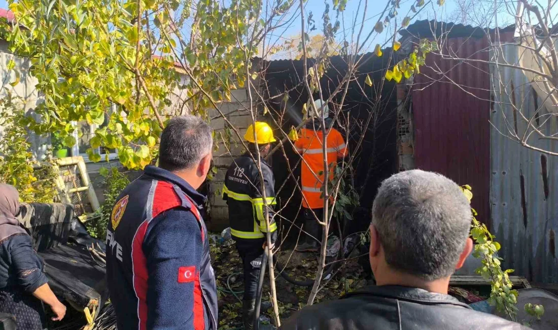 IĞDIR'DA TANDIRDA ÇIKAN YANGIN