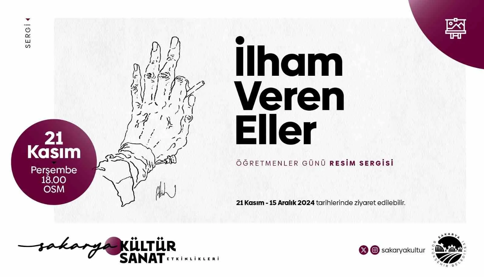 “İlham Veren Eller” resim sergisi OSM’de kapılarını açıyor