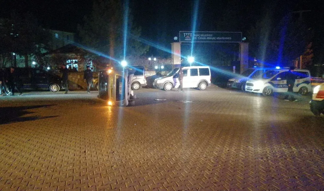 ISPARTA’DA KONTROLDEN ÇIKAN OTOMOBİL