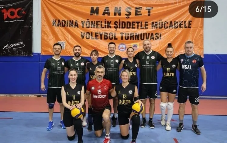 KADINA ŞİDDETLE MÜCADELE VOLEYBOL