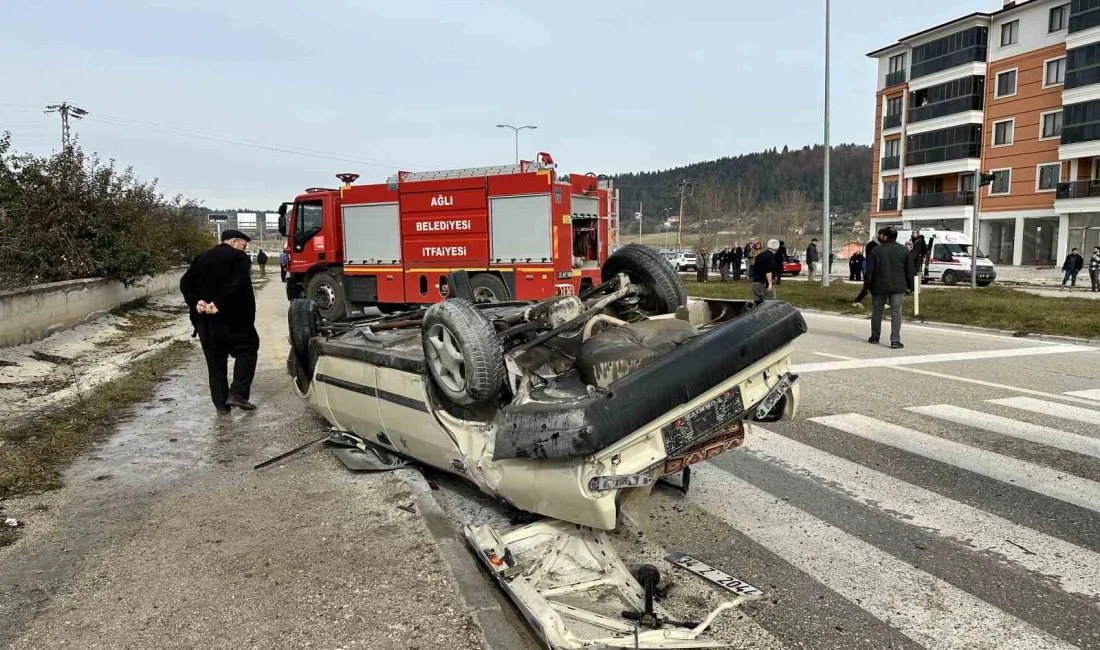 KASTAMONU’NUN AĞLI İLÇESİNDE KAVŞAKTA