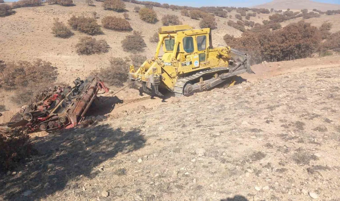 KAYSERİ BÜYÜKŞEHİR BELEDİYESİ, KOCASİNAN İLÇESİNDE 40 METRE DERİNDEKİ ŞARAMPOLE YUVARLANAN