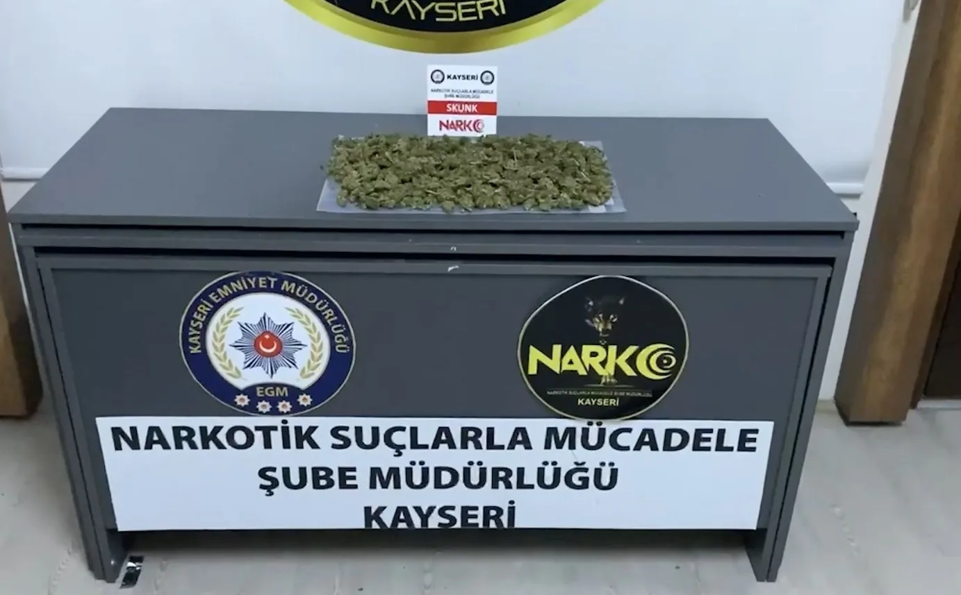 KAYSERİ İL EMNİYET MÜDÜRLÜĞÜ NARKOTİK SUÇLARLA MÜCADELE ŞUBE MÜDÜRLÜĞÜ EKİPLERİNCE