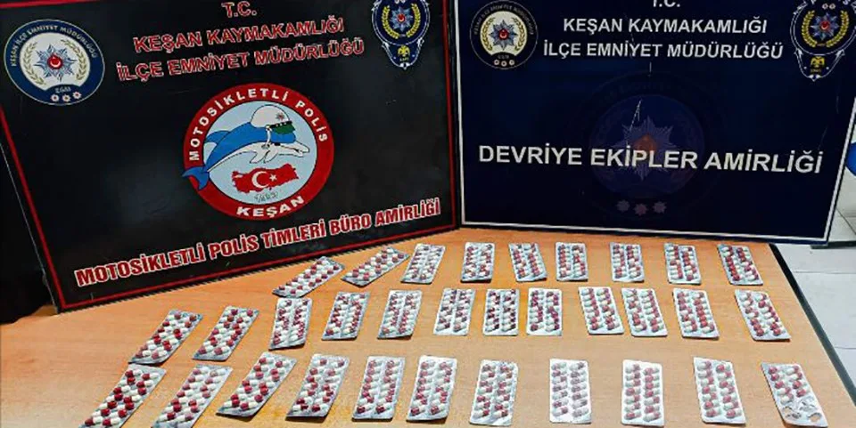 KEŞAN’DA POLİSİN DURDURDUĞU ŞÜPHELİNİN